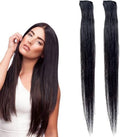 🎁 24-Inch Straight Black Clip-in Hair Extension - 5-Clip Synthetic Hairpiece for Instant Length and Volume (100% off)